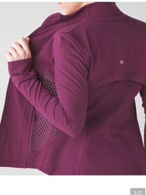lululemon athletica Define jacket Women's grape burgundy Full-Zip Sculpting 4